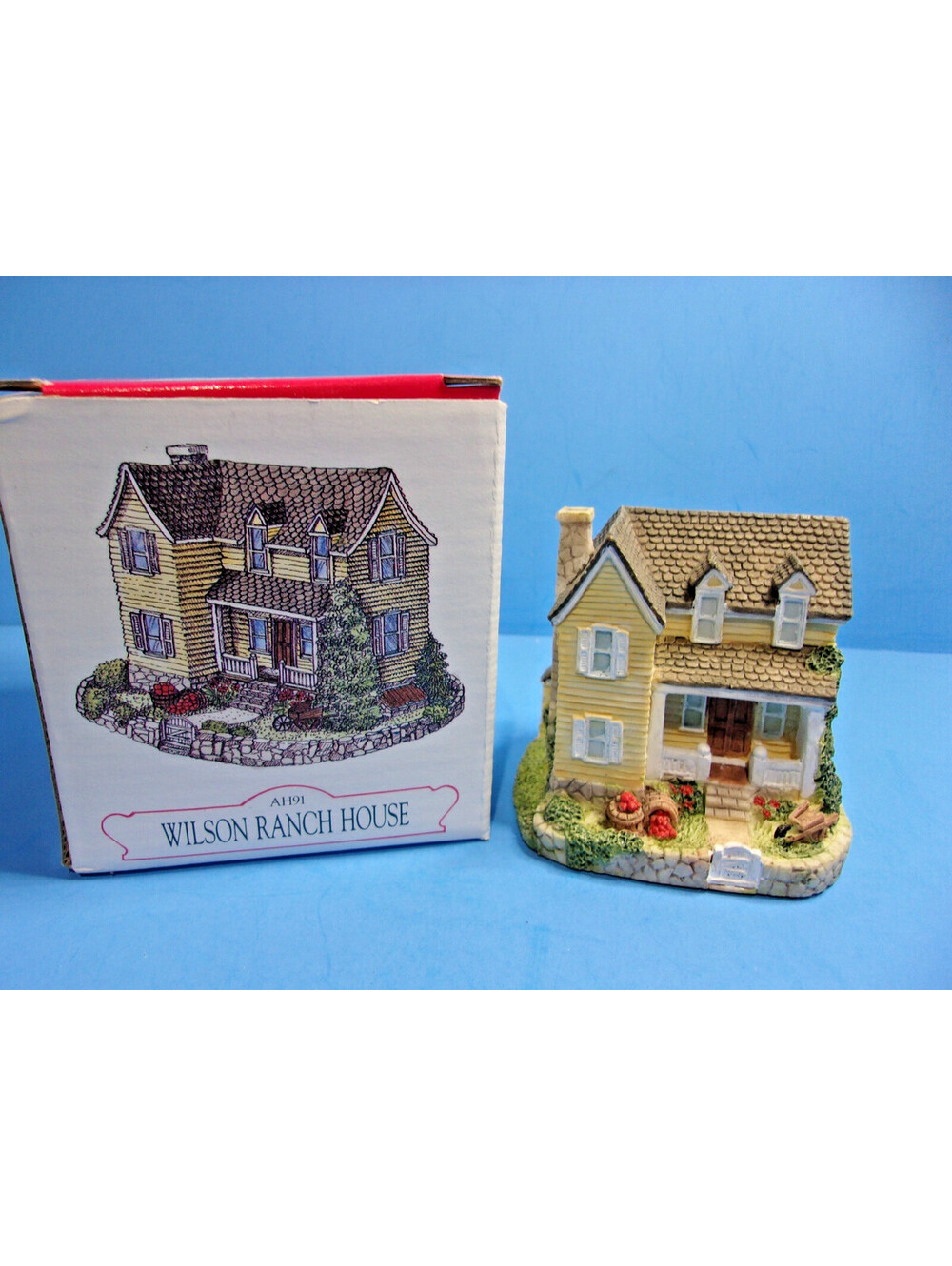 Vintage Liberty Falls Wilson Ranch House Village Building Americana Western IOB